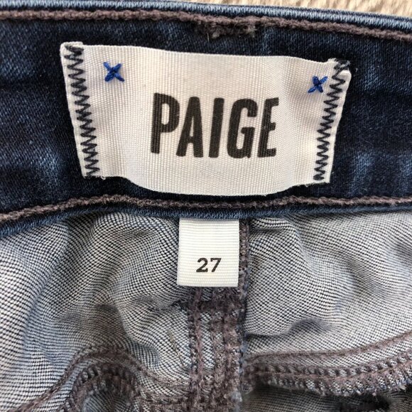Paige Womens Verdugo Ankle Jeans 27 Blue Dark Denim Stretch Skinny Leg Casual - Picture 3 of 10